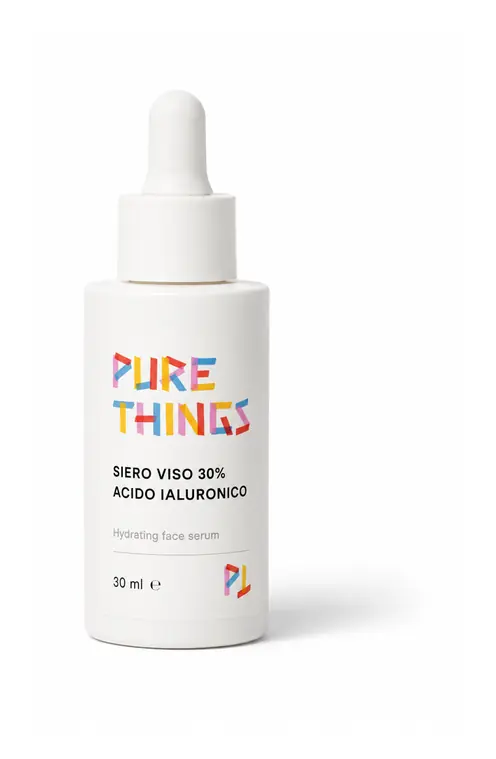 Pure Things serum dropper bottle for Siero Viso 30% Acido Ialuronico