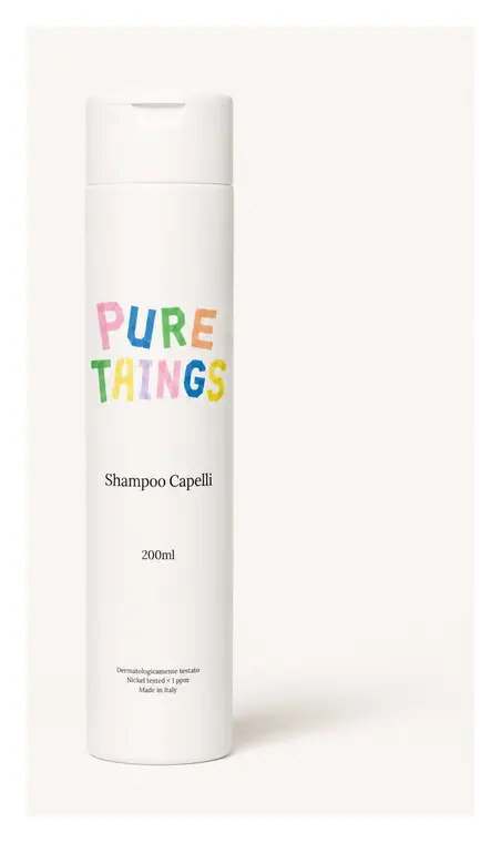 Pure Things tall shampoo packaging
